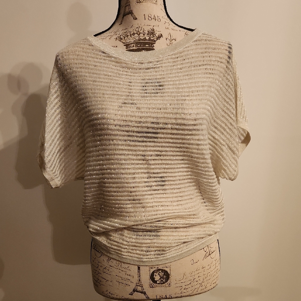 WD.NY Cream Textured Blouse